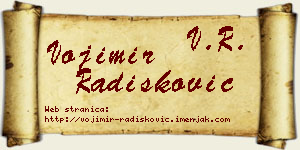 Vojimir Radišković vizit kartica